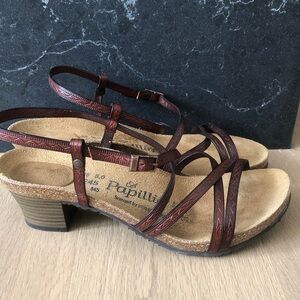 Papillio by Birkenstock Bella Fiori Heeled Strappy Sandals, Size 38 / 245 / US 7